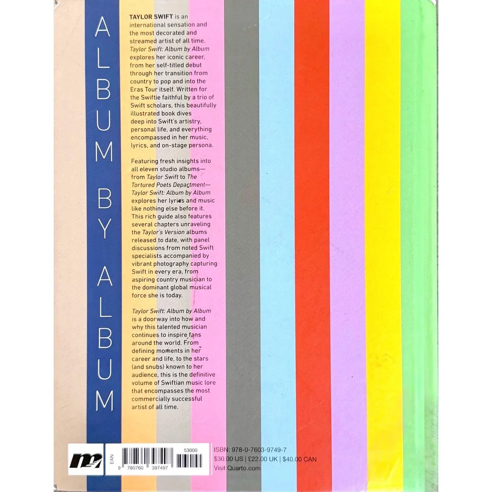 Brand New Taylor Swift Album by Album Hardcover Book Kase Wickman & Weiss